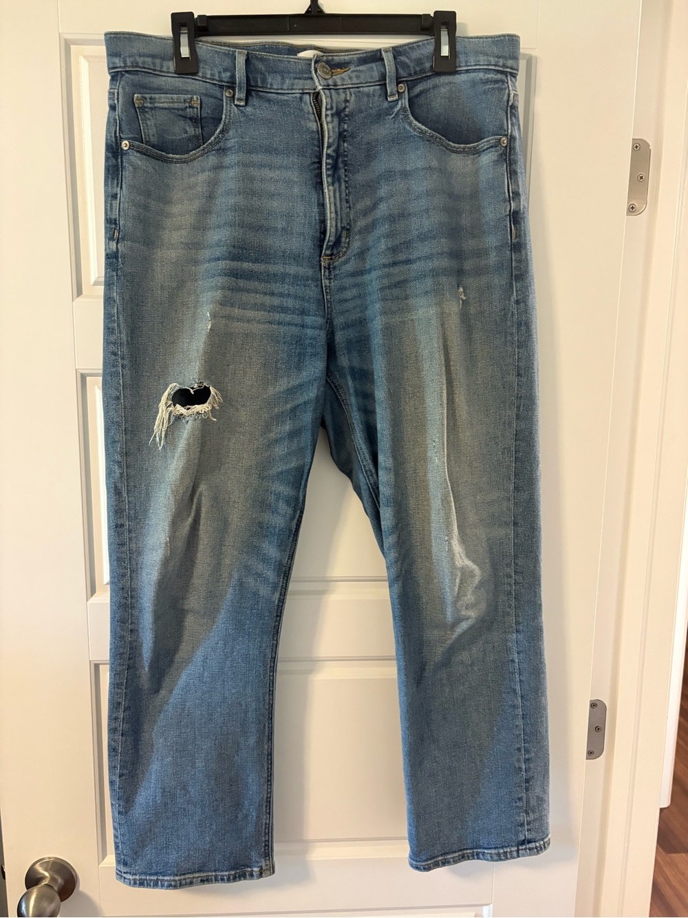 Loft High Rise Straight Crop Jean